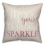 May your Christmas Sparkle 18x18 Spun Poly Pillow
