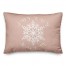 Joyeaux Noel Snowflake on Blush 14x20 Spun Poly Pillow
