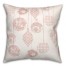 Sparkly Blush Ornaments 18x18 Spun Poly Pillow
