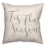 Tis the Season Pink Confetti 18x18 Spun Poly Pillow