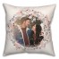 Wreath with Photo 18x18 Personalized Spun Poly Pillow