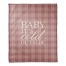 Baby It's Cold Outside Plaid 50x60 Coral Fleece Blanket
