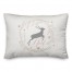 Noel Deer with Champagne Wreath 14x20 Spun Poly Pillow