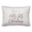 Fancy Holly Jolly Script 14x20 Spun Poly Pillow
