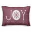 Joy to the World on Wine 14x20 Spun Poly Pillow