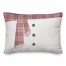 Pink Snowman Scarf and Buttons 14x20 Spun Poly Pillow