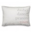 Reindeer Names with Pink Accents 14x20 Spun Poly Pillow