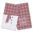 Pink Snowman Scarf and Buttons Textiles Collection