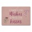 Candy Cane Wishes and Mistletoe Kisses 27x18 Floor Mat