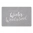 Silver Winter Wonderland 27x18 Floor Mat
