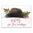 Home for the Holidays Hat 18x24 Canvas Wall Art