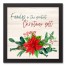 Family is the Greatest Christmas Gift 12x12 Black Framed Canvas
