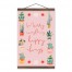 Merry Everything Happy Always 18x12 Teak Hanging Canvas