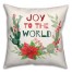 Joy to the World 18x18 Spun Poly Pillow