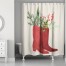 Christmas Boots 71x74 Shower Curtain