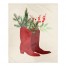 Christmas Boots 50x60 Sherpa Fleece Blanket