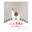 Merry Christmas Llama 50x60 Sherpa Fleece Blanket