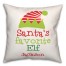 Santa's Favorite Elf 18x18 Personalized Spun Poly Pillow