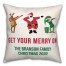 Get Your Merry On 18x18 Personalized Spun Poly Pillow
