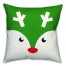 Baby Rudolph Face 18x18 Spun Poly Pillow