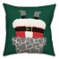 Santa Down the Chimney 18x18 Spun Poly Pillow