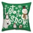 Let it Snow Icons 18x18 Spun Poly Pillow
