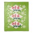 Let it Snow Lime Green 50x60 Coral Fleece Blanket