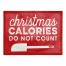 Christmas Calories 18x14 Poly Twill Placemat
