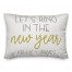 Ring in the New Year 14x20 Personalized Spun Poly Pillow