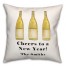 Cheers to a New Year 18x18 Personalized Spun Poly Pillow