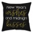 New Years Wishes 18x18 Spun Poly Pillow