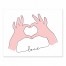 Love Heart Hands 10x8 Tabletop Canvas