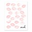 Muah Lips Pattern 8x10 Tabletop Canvas