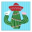 Christmas Cactus 16x16 Canvas Wall Art