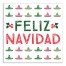 Feliz Navidad Sombreros 16x16 Canvas Wall Art