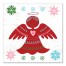 Simple Red Angel 20x20 Canvas Wall Art