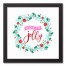 Holly Jolly 12x12 Black Framed Canvas