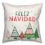Feliz Navidad Trees 18x18 Spun Poly Pillow