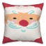 Santa Face 18x18 Spun Poly Pillow