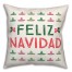 Feliz Navidad Sombreros 18x18 Spun Poly Pillow