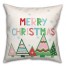 Merry Christmas Trees 18x18 Spun Poly Pillow