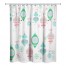 Retro Funky Ornaments 71x74 Shower Curtain