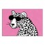 Leopard with Glasses 18x12 Canvas Wall Art