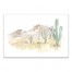 Watercolor Canyon Desert 18x12 Canvas Wall Art