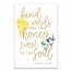 Kind Words Like Honey 12x18 Canvas Wall Art
