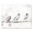 White Birds on Branch 20x16 Canvas Wall Art