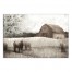 Neutral Barn Scene 24x16 Canvas Wall Art