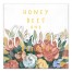 Honey Bees and Flowers 20x20 Canvas Wall Art