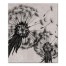 Black and White Dandelion 20x24 Canvas Wall Art