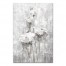 White Florals  20x30 Canvas Wall Art